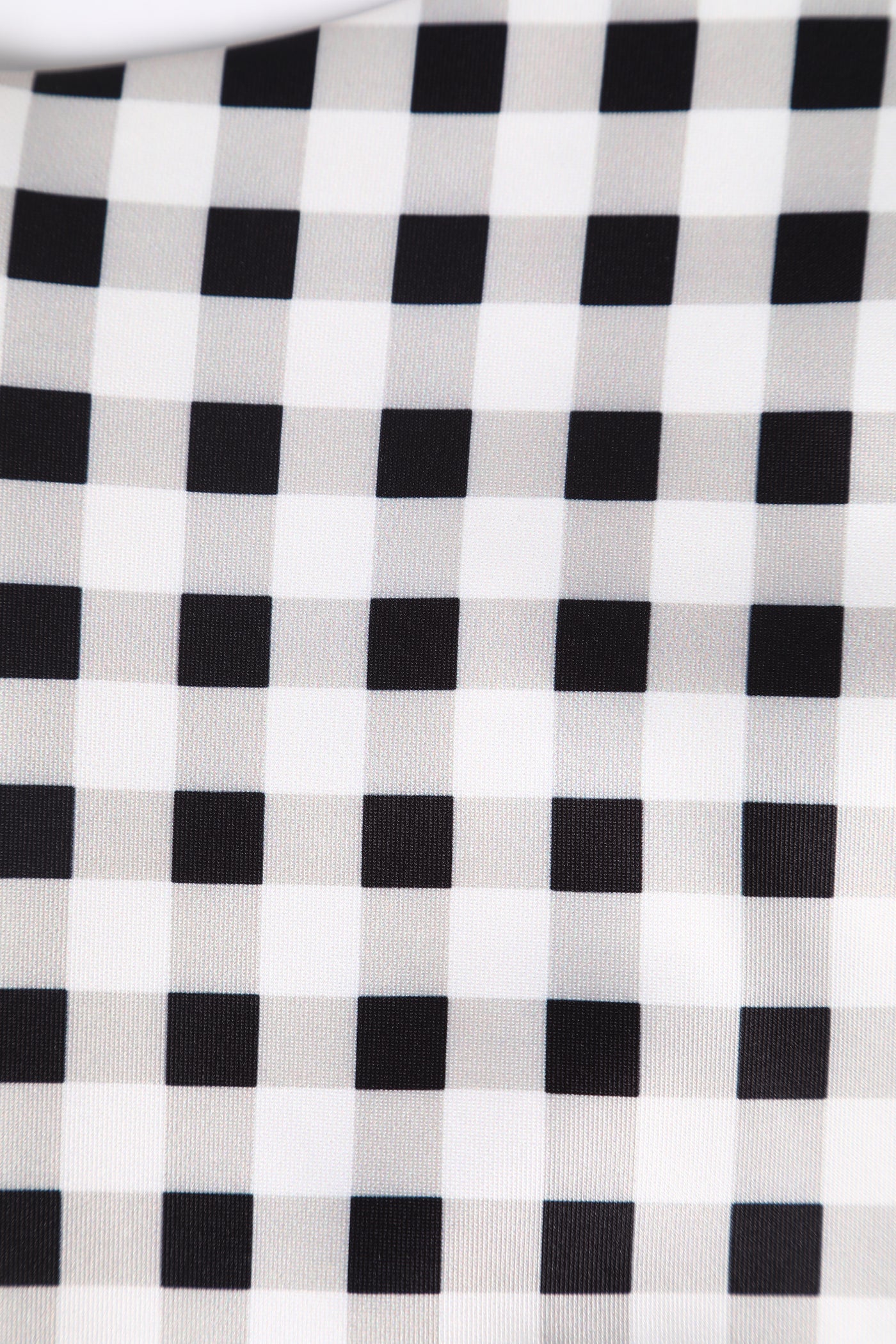 Cheryl Fitted Glam Vintage Black & White Gingham Dress