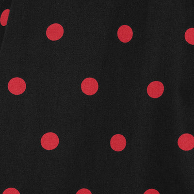 PRE ORDER Claudia Flirty Fifties Style Polka Dot Dress In Black & Red