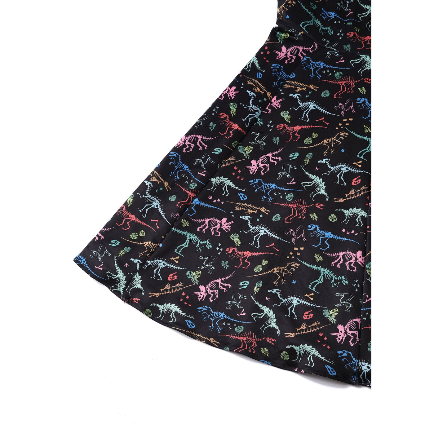 PRE ORDER Claudia Black Dinosaur Fossil Print Swing Dress