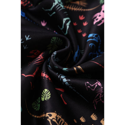 PRE ORDER Claudia Black Dinosaur Fossil Print Swing Dress