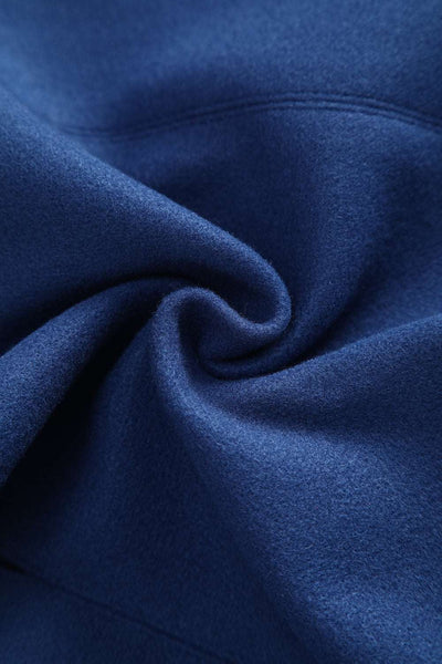 Sabrina Navy Blue Vintage Comfy Cape Shrug