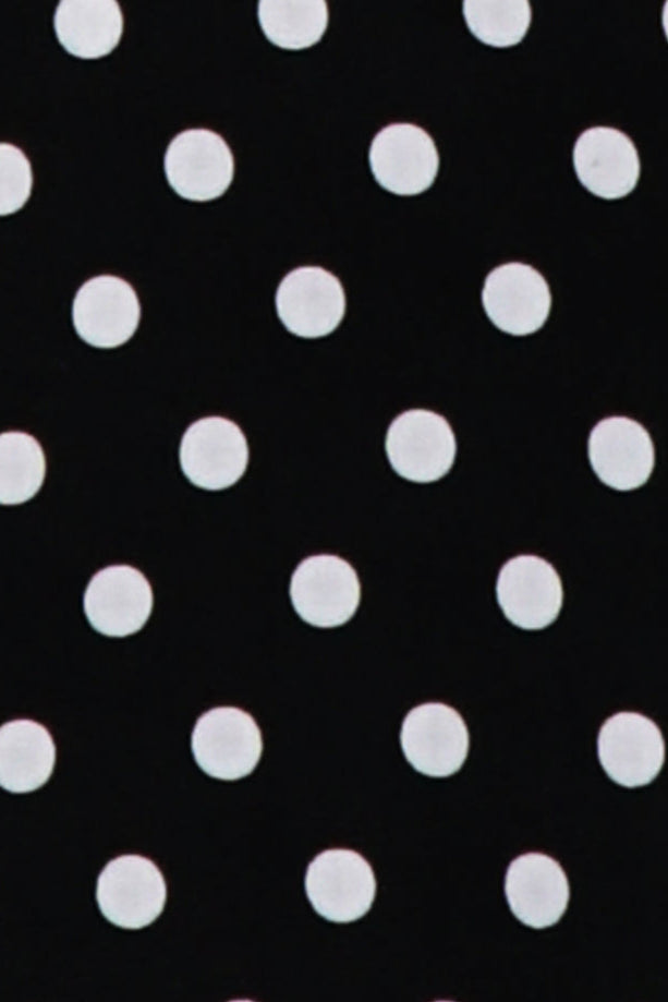 Cindy Dress in Black Polka and Red