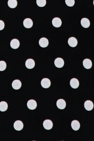 Cindy Dress in Black Polka and Red