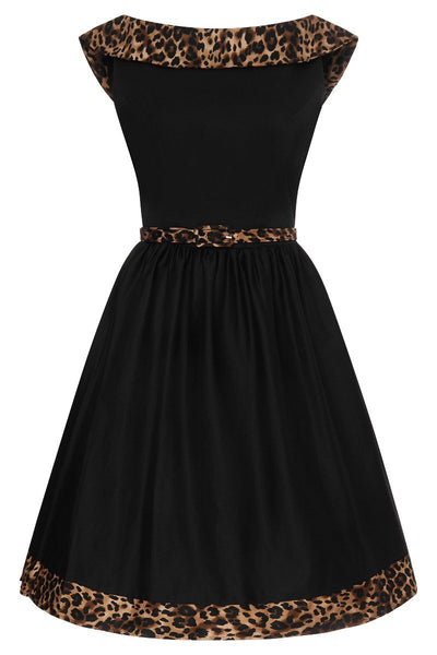 Cindy Retro Dress in Leopard Print8