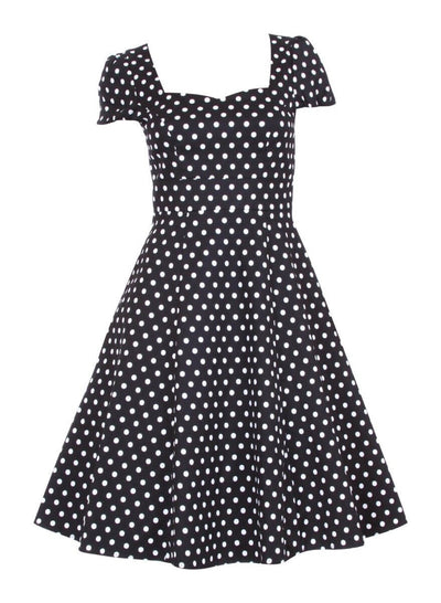 Woman's Flirty Fifties Style Dress in Black