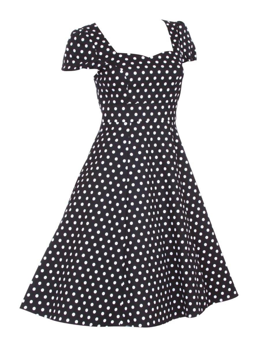 Woman's Flirty Fifties Style Dress in Black