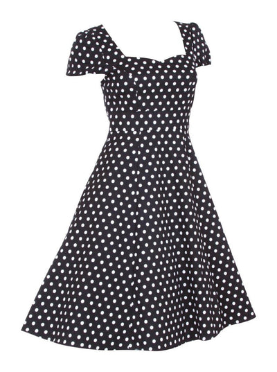 Woman's Flirty Fifties Style Dress in Black