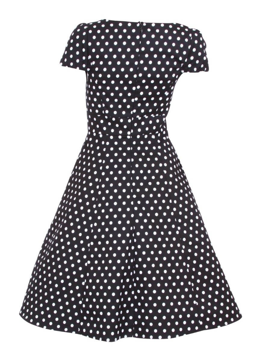 Woman's Flirty Fifties Style Dress in Black