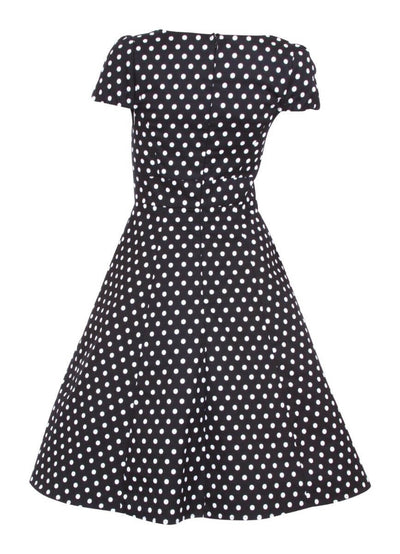 Woman's Flirty Fifties Style Dress in Black