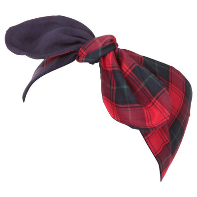 50's Inspired Vintage Headband in Blue-Red