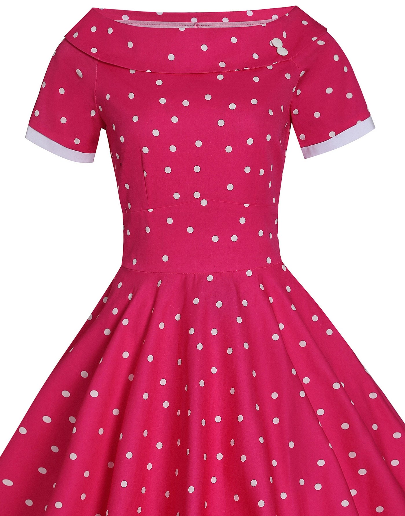 PRE ORDER Darlene Full Circle Pink Polka Dot Swing Dress
