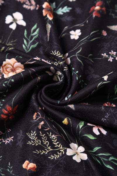 PRE ORDER Esther Black Meadow Butterfly Sleeved Jumpsuit