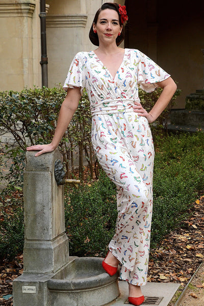 Esther Stiletto White Jumpsuit
