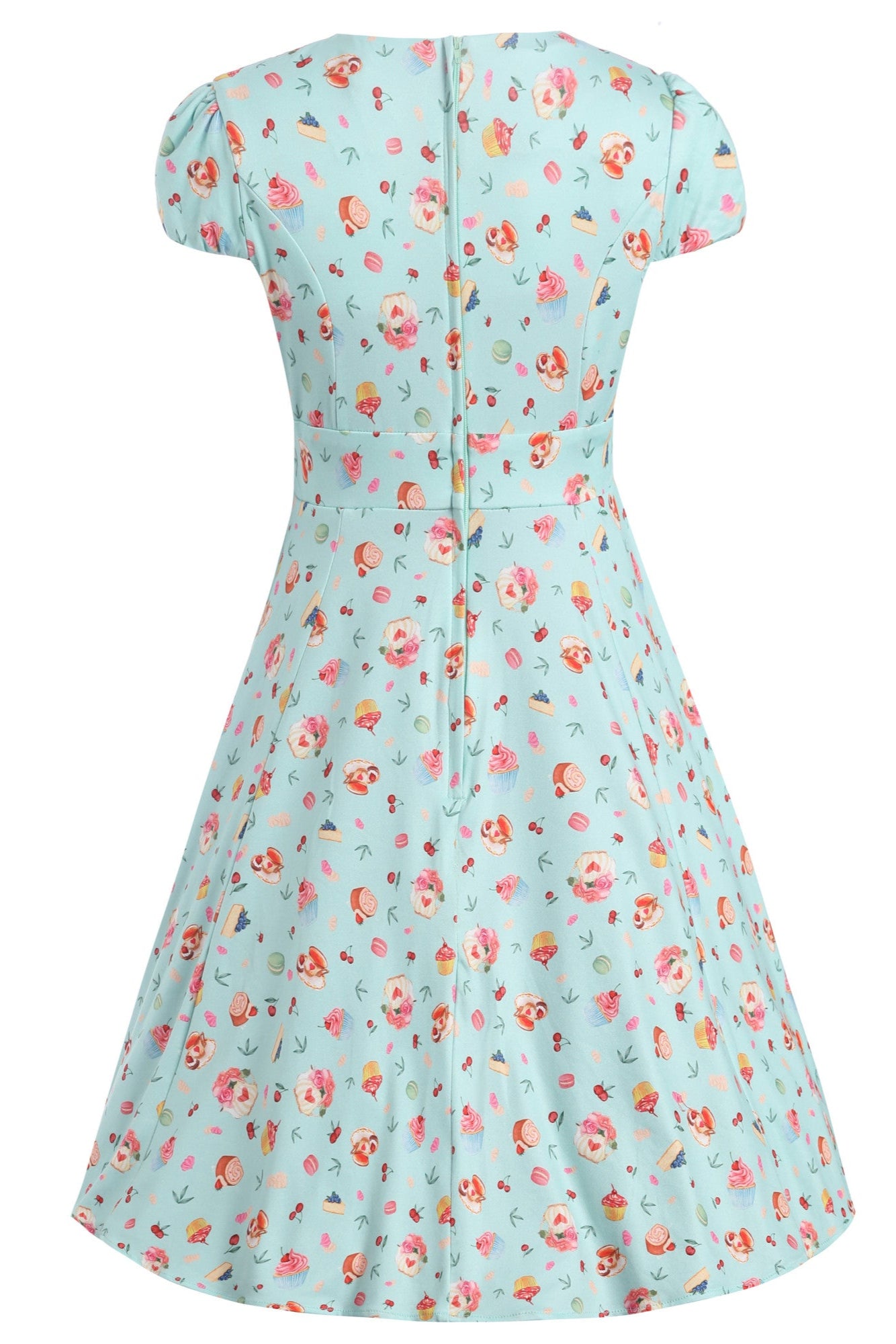 PRE ORDER Children Claudia Flirty Fifties Style Afternoon Tea Dress In Baby Blue