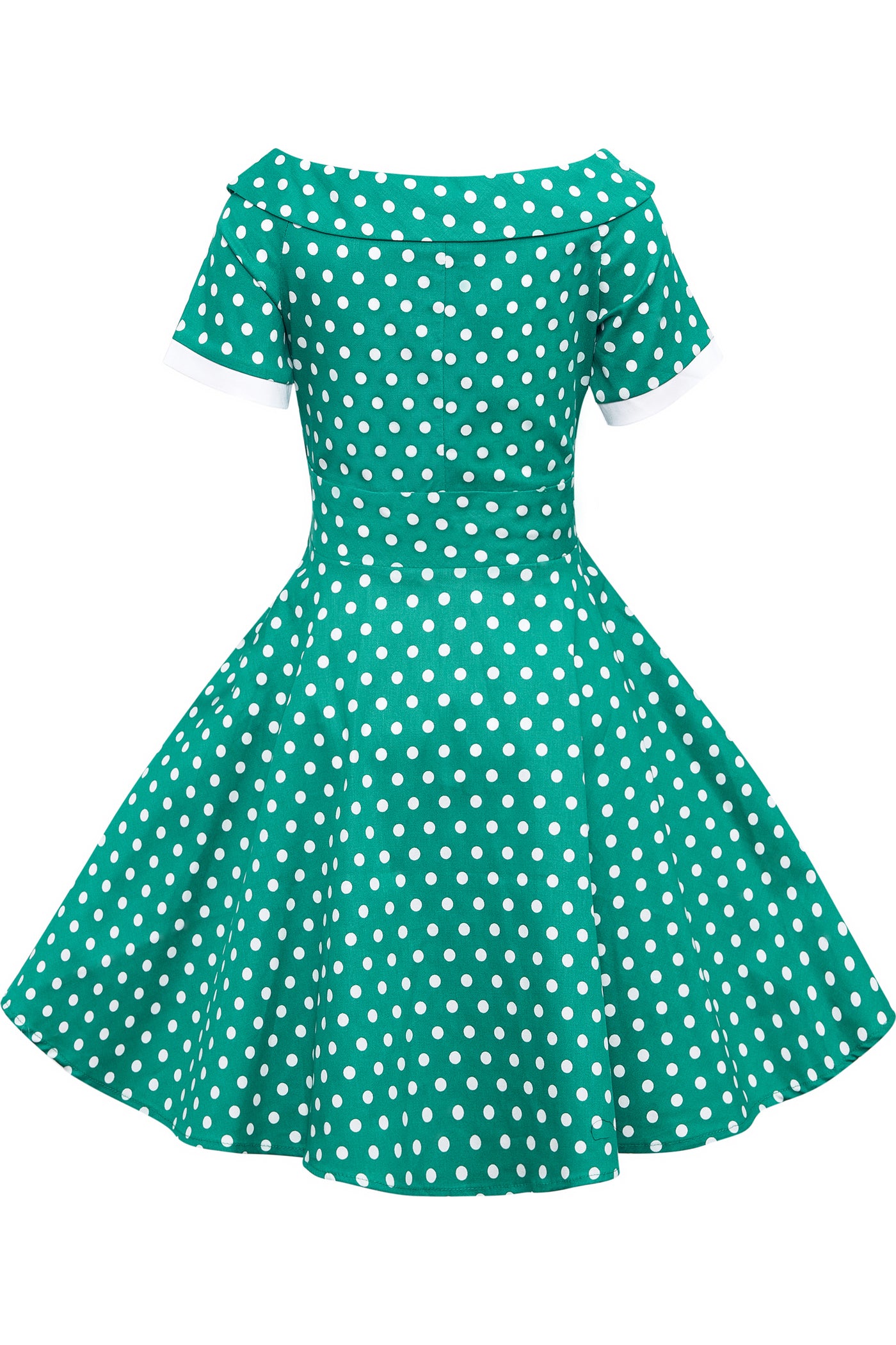 Children Darlene Green Polka Dot Dress