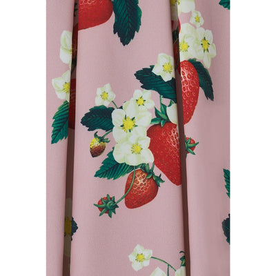 PRE-ORDER Children Amanda Vintage Inspired Swing Dress in Pink Strawberry Print