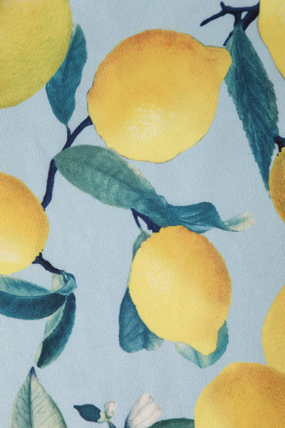 PRE-ORDER Children Amanda Light Blue Lemon Print Dress