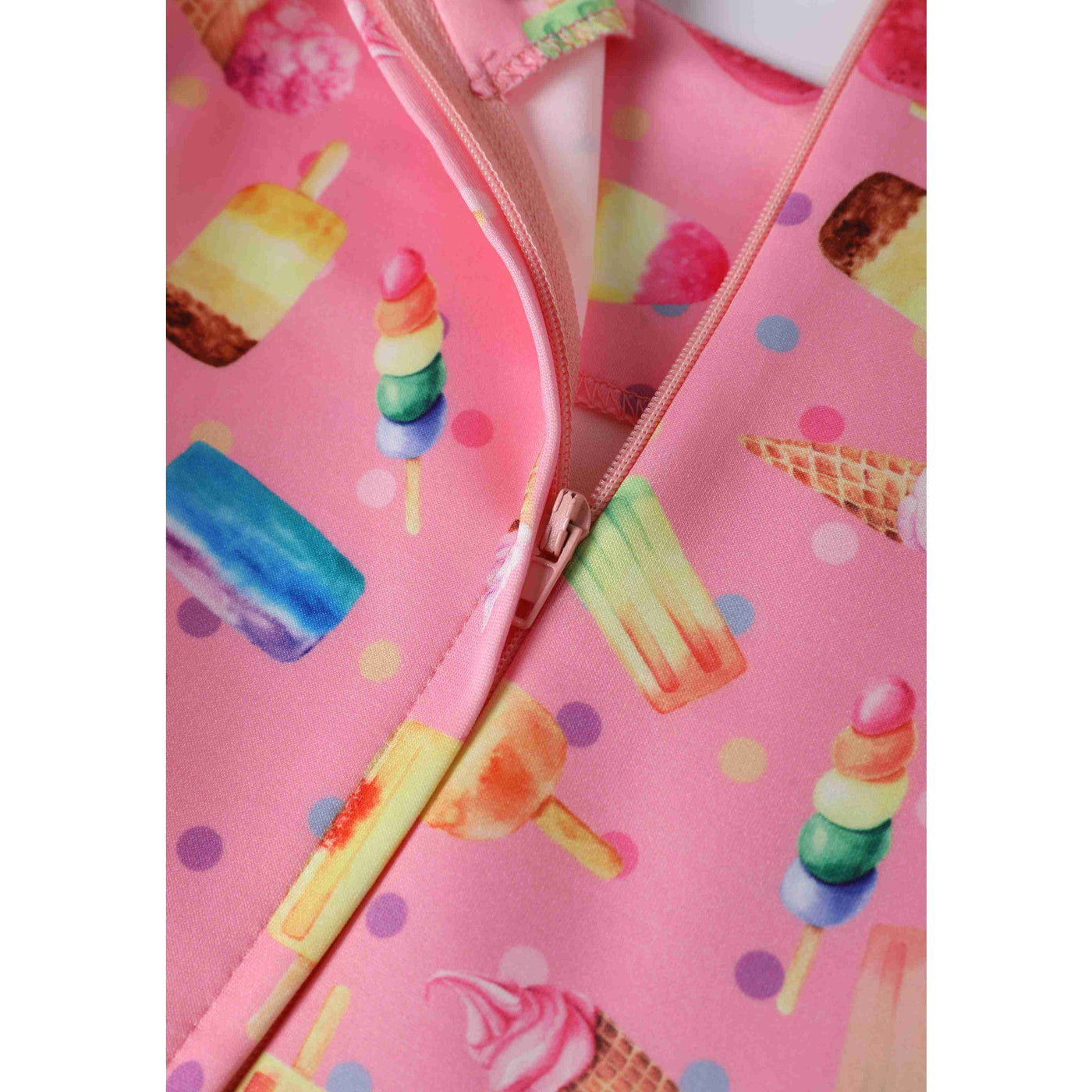 PRE-ORDER Children Amanda Swing Dress in Pink Popsicle Print