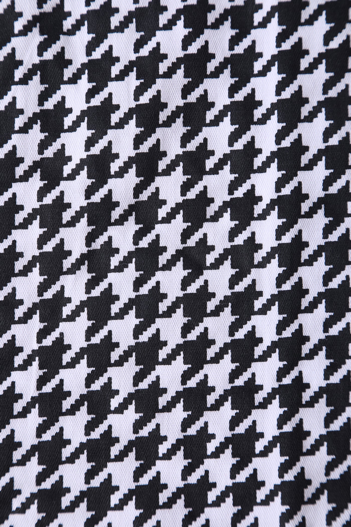 EU STOCK Cindy Black and White Vintage Dogtooth Dress
