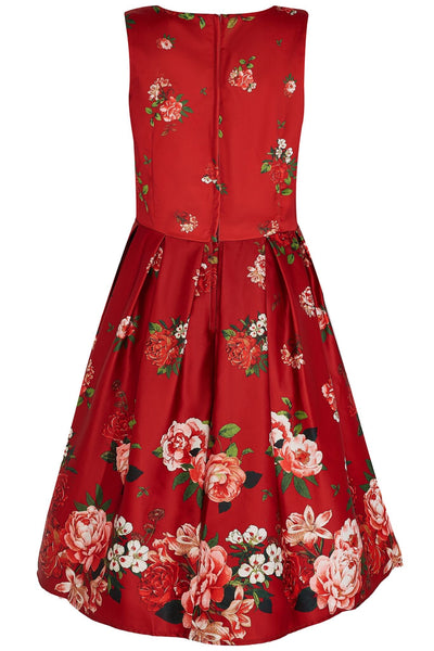 PRE ORDER Annie Raising Rose Swing Dress in Burgundy