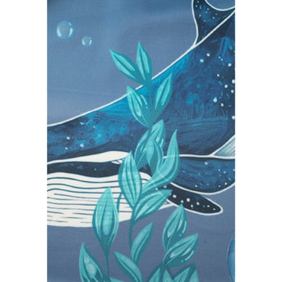 Carolyn Cotton Box Pleat Skirt - Blue & Whale