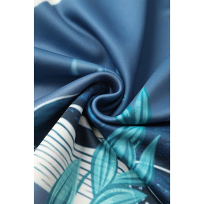 Carolyn Cotton Box Pleat Skirt - Blue & Whale