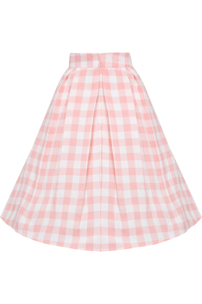 PRE-ORDER Pink Gingham Swing Skirt