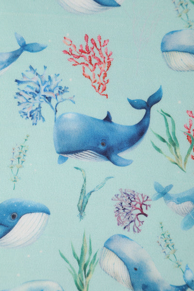 EU STOCK Darlene Baby Blue Whale Swing Dress