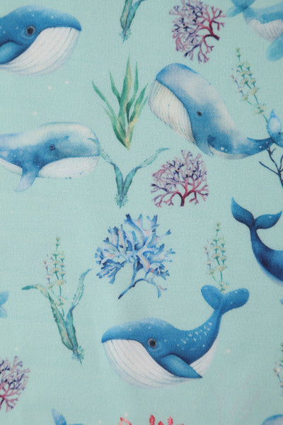 EU STOCK Darlene Baby Blue Whale Swing Dress