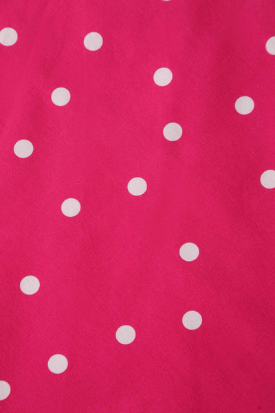 Darlene Full Circle Pink Polka Dot Swing Dress