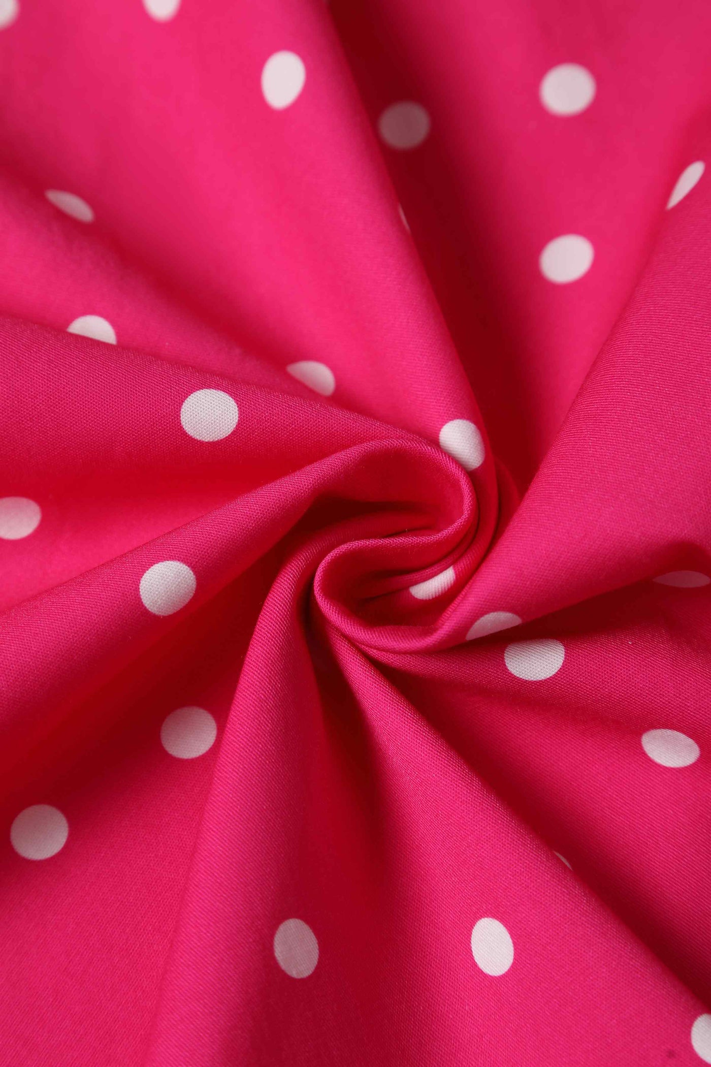 Darlene Full Circle Pink Polka Dot Swing Dress