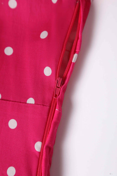 Darlene Full Circle Pink Polka Dot Swing Dress