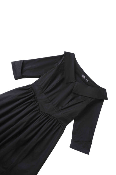 Ruth Classic Elegance Black Swing Dress