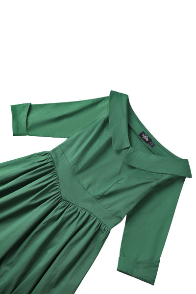 Ruth Emerald Green Swing Dress