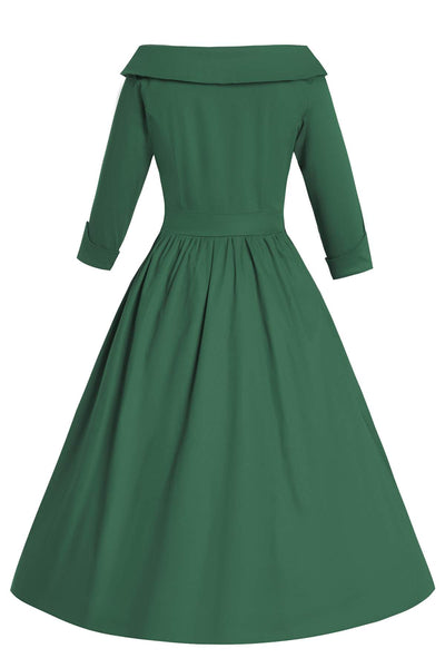 Ruth Emerald Green Swing Dress