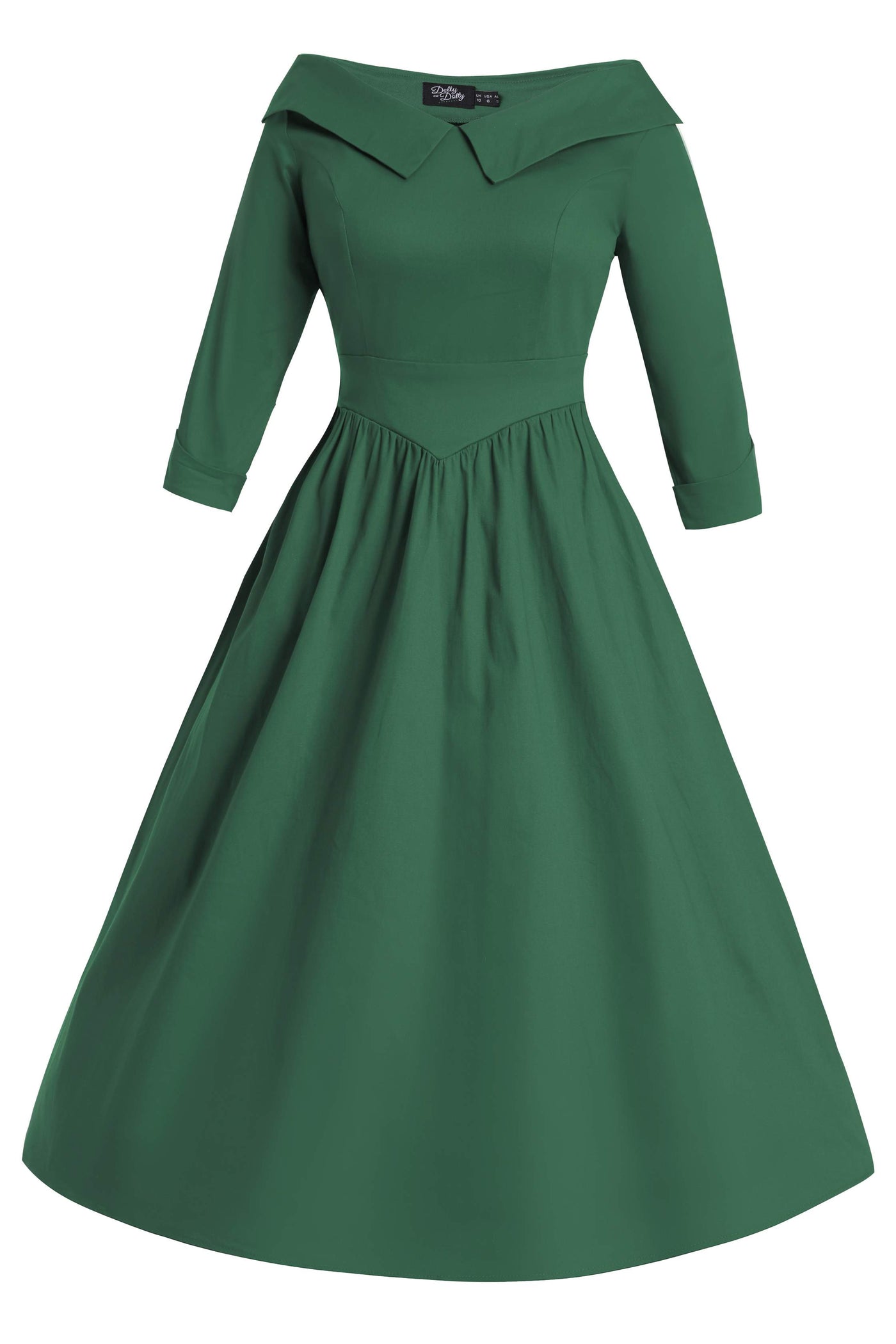 Ruth Emerald Green Swing Dress