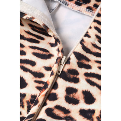 PRE-ORDER Darla Fitted Off-Shoulder Leopard Print Dress
