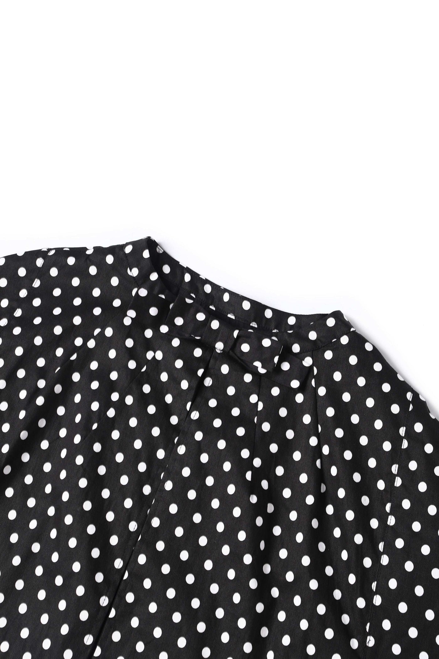PRE ORDER Sabrina Black Vintage White Polka Dot Print Comfy Cape Shrug