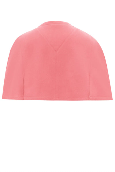 EU STOCK Sabrina Coral Pink Vintage Comfy Cape Shrug
