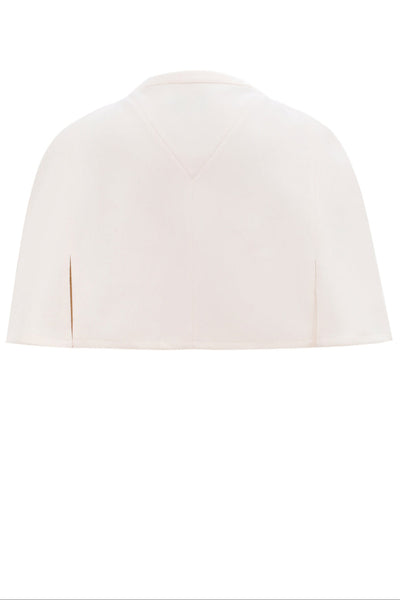 Sabrina Ivory Vintage Comfy Cape Shrug