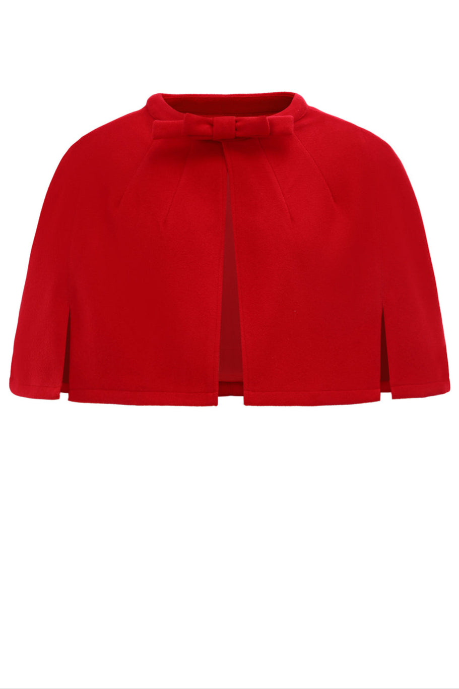 PRE ORDER Sabrina Red Glamorous 50s Style Cape Shrug