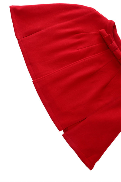 PRE ORDER Sabrina Red Glamorous 50s Style Cape Shrug