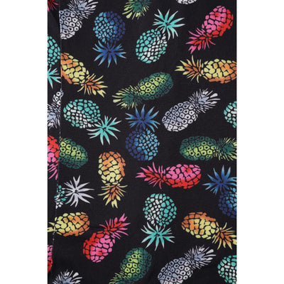 Lilian Off Shoulder Black Pineapple Top