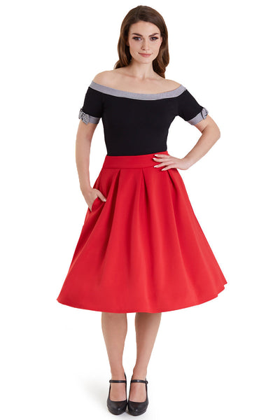 EU STOCK Layla Off Shoulder Black Top