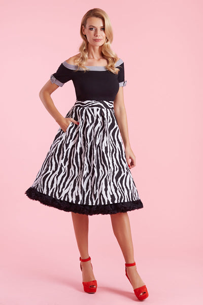 EU STOCK Layla Off Shoulder Black Top