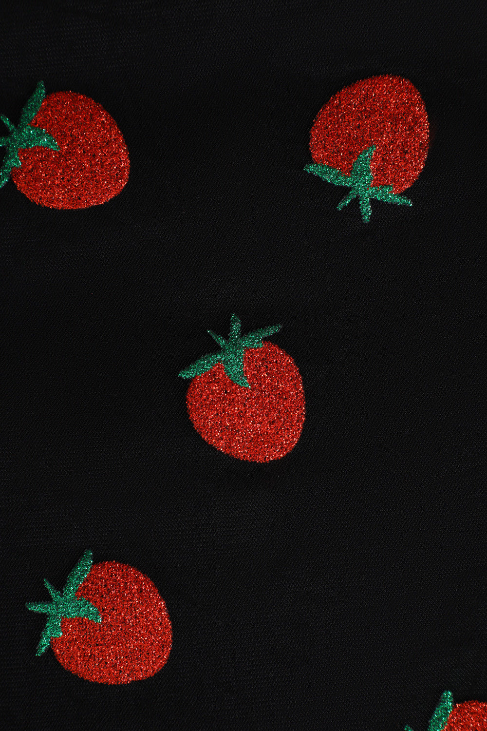 EU STOCK Daisy Black Strawberry Mesh Dress