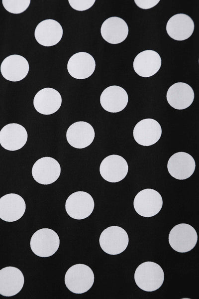 Daisy Black Polka Dot Halter Dress