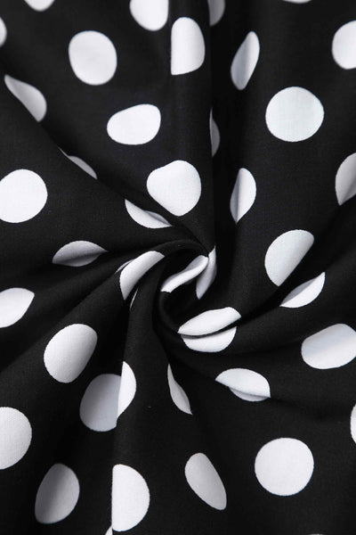 Daisy Black Polka Dot Halter Dress