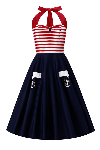 Daisy Nautical Charm Vintage Halter Dress