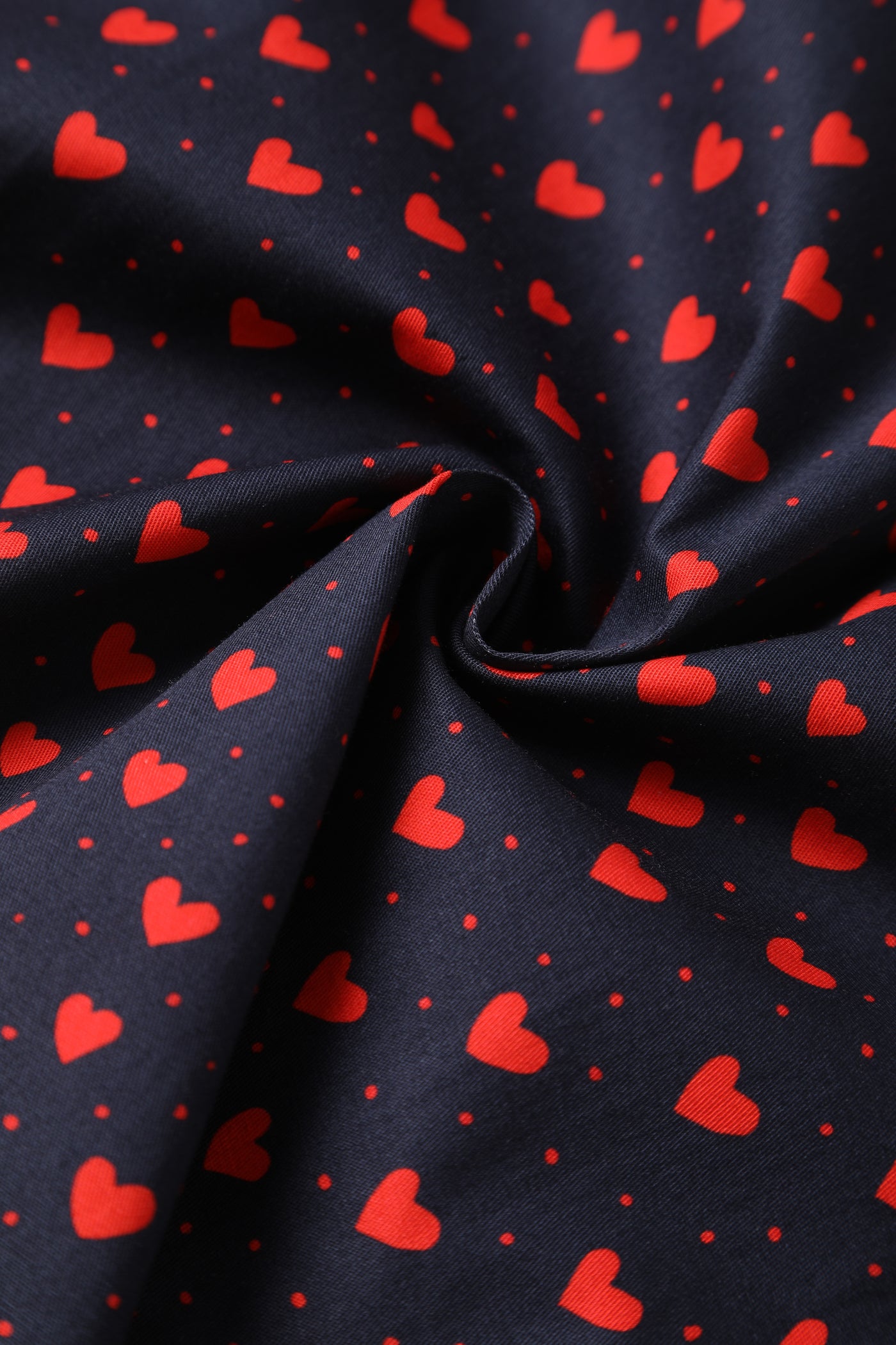 PRE-ORDER Penelope Rockabilly Black Heart Print Shirt Dress